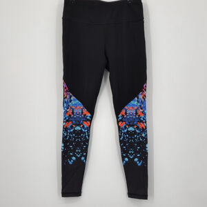 Sweaty Betty Black and Blue Patterned Leggings